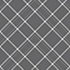 Black and White Chevron Plaid Tartan textured Seamless Pattern Design