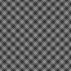 Black and White Chevron Plaid Tartan textured Seamless Pattern Design