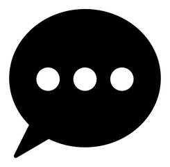 Solid chat icon