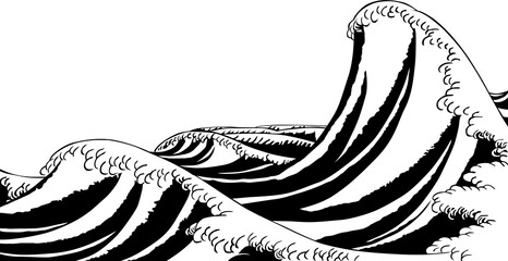 浮世絵　波　その20
