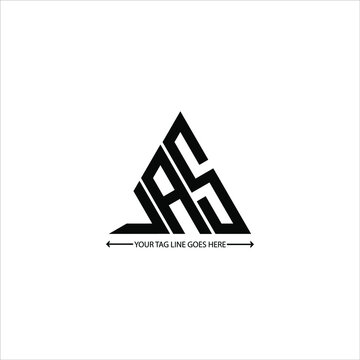 J A S letter logo creative design. J A S unique design