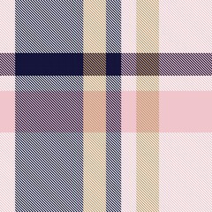 Pink Navy, Asymmetric Plaid textured Seamless Pattern