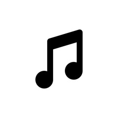 Music notes, line web or mobile interface vector icon. Isolated on white background. Sign for your web site design, logo, app, UI.