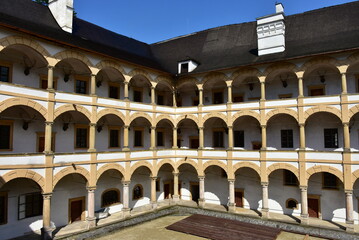 Fototapeta na wymiar The castle Velke Losiny in Moravian part of Czech Republic