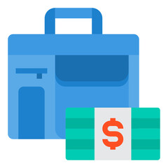 Briefcase flat icon