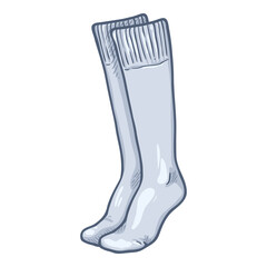Vector Cartoon High Socks Illustration