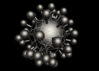 coronavirus, virus, pandemic, 19, epidemic, vaccine, health, covid, covid19, nano, christmas tree decoration