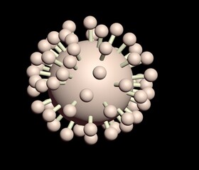 coronavirus, virus, pandemic, 19, epidemic, vaccine, health, covid, covid19, nano, 3d rendered illustration of a molecule