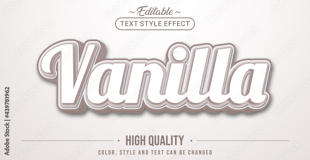 Aufkleber editable text style effect - vanilla text style theme.
