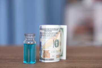 Vaccine medicines and Japanese yen banknotes