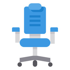Fototapeta premium Desk Chair flat icon