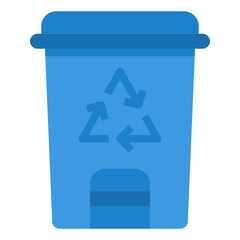 Trash Can flat icon