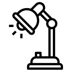 Desk Lamp outline icon