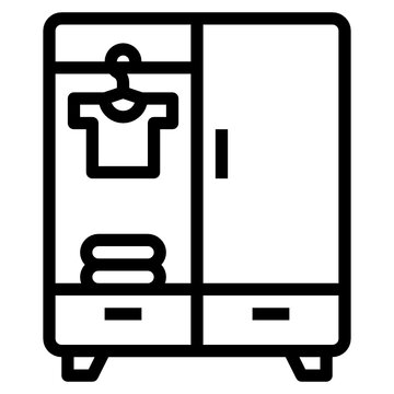 recommend clip art: Closet outline icon