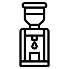 Water Cooler outline icon