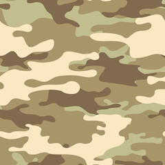 Camouflage naadloos patroon. Abstracte camouflage. Print op stof op textiel. vector illustratie