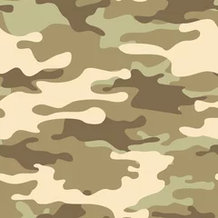 Fotobehang Camouflage Camouflage naadloos patroon. Abstracte camouflage. Print op stof op textiel. vector illustratie