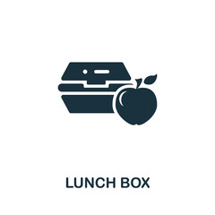 Lunch Box icon. Monochrome simple element from packaging collection. Creative Lunch Box icon for web design, templates, infographics and more
