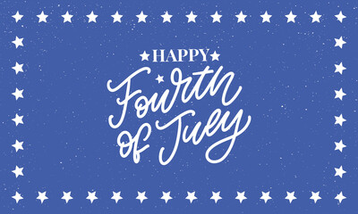 Fototapeta na wymiar Fourth 4 of July stylish american independence day design Fourth of July