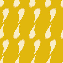 Yellow fantasy figure vector seamless repeat pattern print background