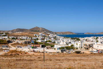 Beautiful Naoussa town on Paros island. Cyclades. Greece, Europe