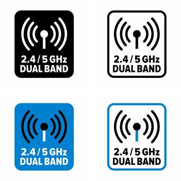 2.4 and 5.0 GHz Wi-Fi information sign