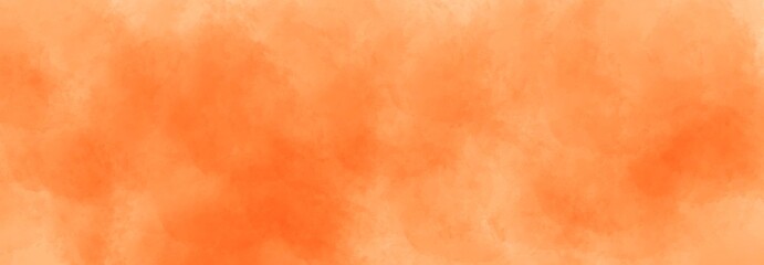 orange color watercolor abstract background with smooth and soft texture