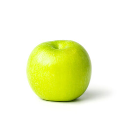 Green apple isolated on white background. Clipping path include in this image.