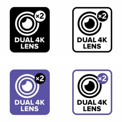 High resolution "dual 4K lens" information sign