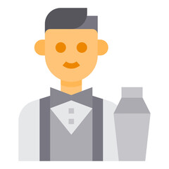 Bartender flat icon