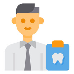 Dentist flat icon