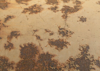 Closeup shot of a rust texture - perfect for background