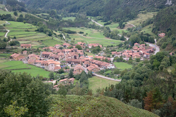 Fototapeta na wymiar Carmona Village in Cantabria