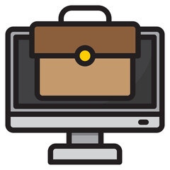 bag color line style icon