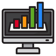 bargraph color line style icon