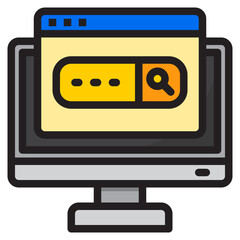 search color line style icon