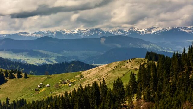 timelapse of moutains
