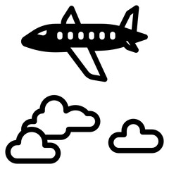 Plane Flys above Cloud