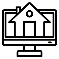 home outline style icon