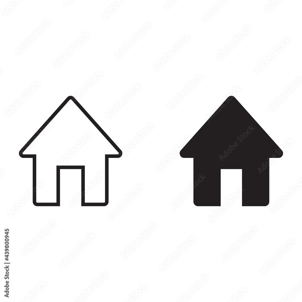 Wall mural home vector icon