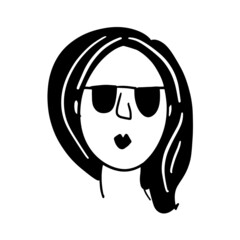 Funny face illustration for your design