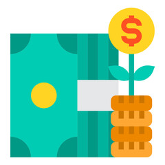 Money flat icon