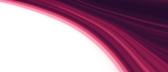 Pink and purple color curvy motion lines on white background