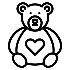 Gift outline style icon