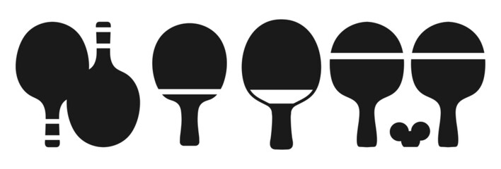Tennis bat vector, Tennis bat sign symbol icon vector, Tennis bat  silhouette.
