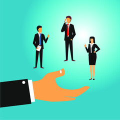 picture of several business men and women in a hand