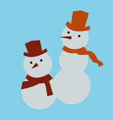 snowman with hat