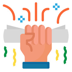 diploma flat icon