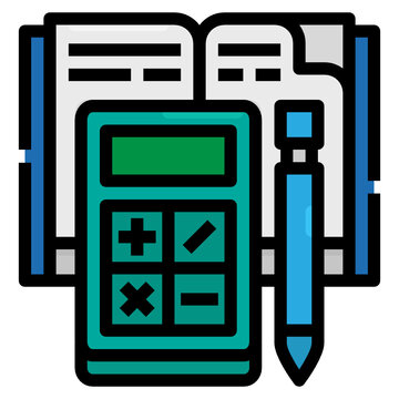 recommend clip art: calculator line icon