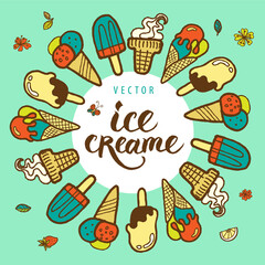 background with sweets